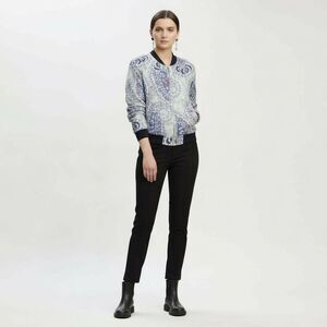 Free People Daytrip Paisley Bomber Jacket Quilted Relaxed Fit Boho Festival, New